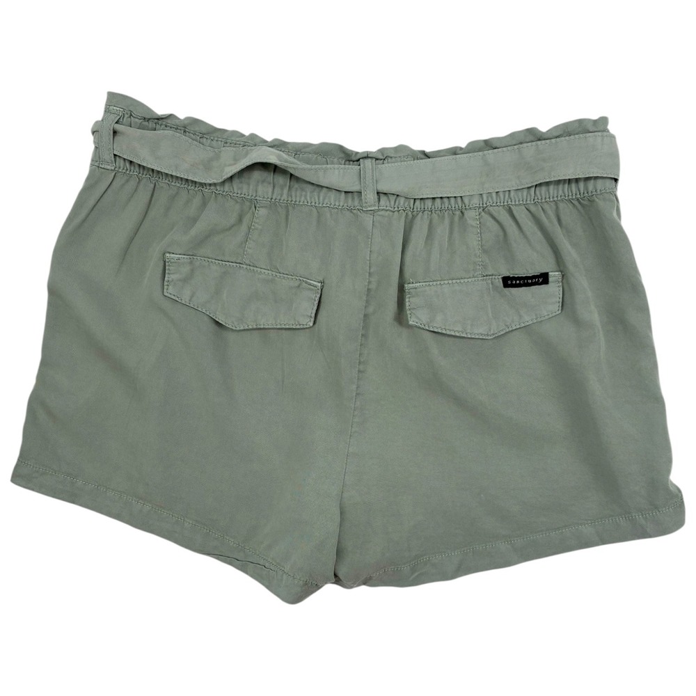 Sanctuary Tencel Paperbag Tie Waist Shorts Sage Green‎ Pull On Size S XH9009E001 - Picture 2 of 6